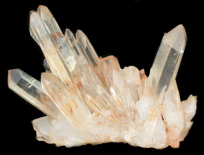 Tangerine Quartz Crystal Cluster - Madagascar #36214